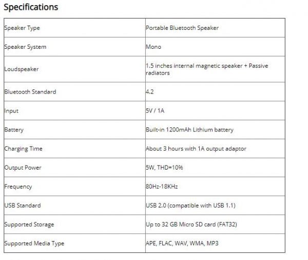 Vattentät Mifa Bluetooth-högtalare - Image 10