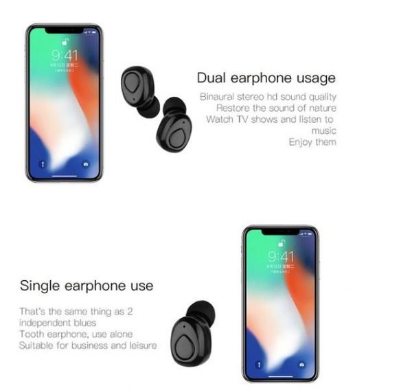 trådlösa XI8S TWS i hörlurar Bluetooth 5.0 - Image 10