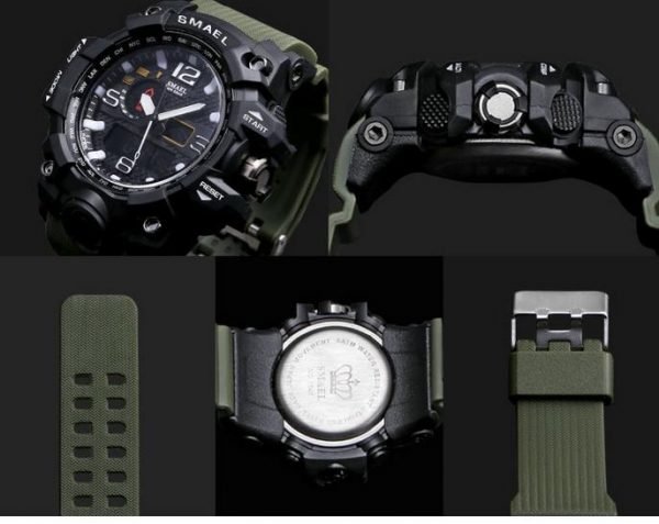 sport militär klocka grön - Image 4