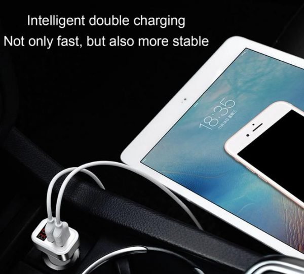 snabb billaddare HOCO Z3-2U Dual USB-portar - Image 7