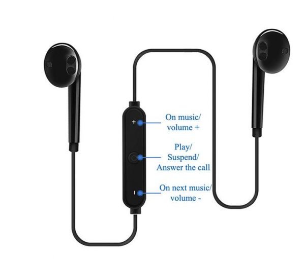 snyggt enkla trådlösa hörlurar med mic|vit - Image 6