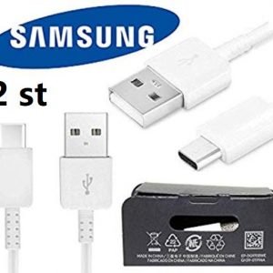 Två (2) st original  Samsung USB-C datladdningskablar