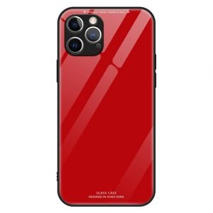 GLAS-fodral till IPHONE 12  röd