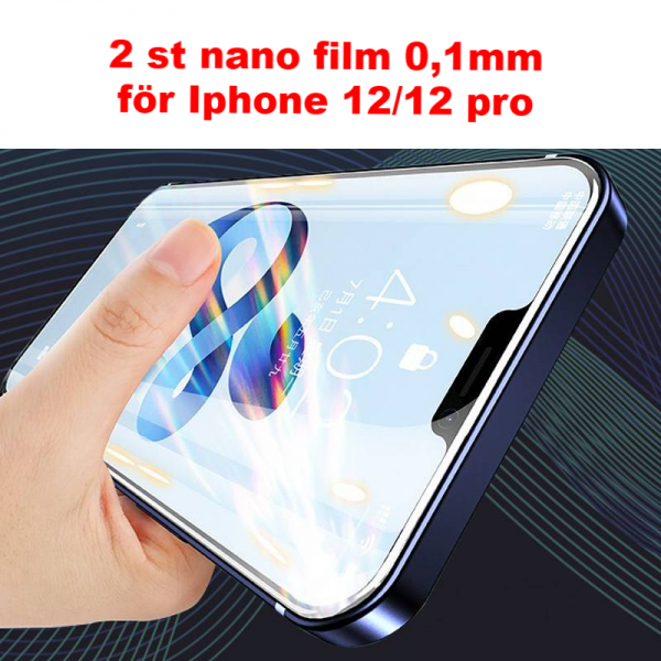 2 st nano film för iphone 12