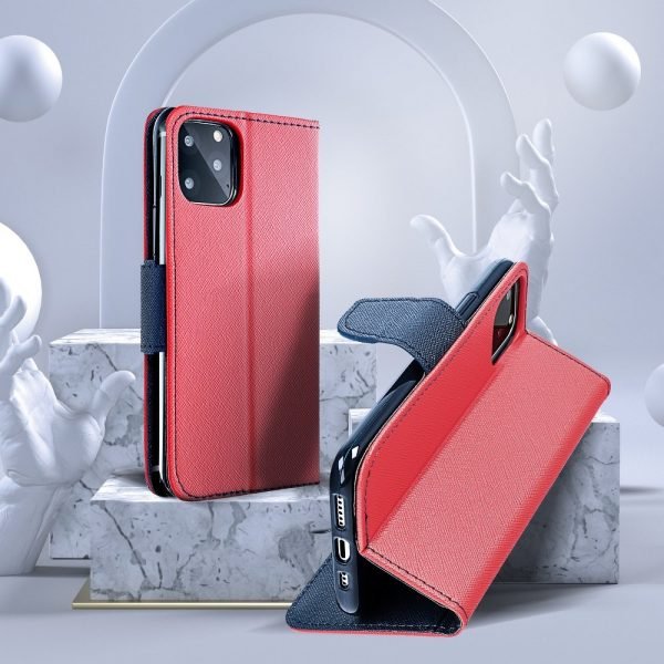 Fancy Book case for IPHONE 12 / 12 PRO röd - Image 4