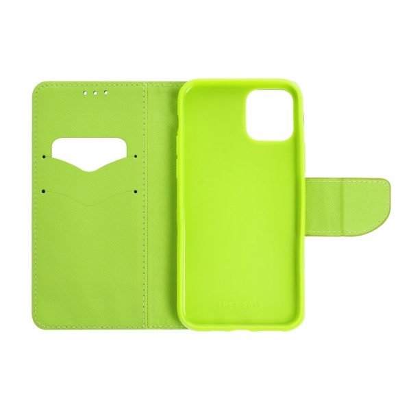 Fancy Book case for IPHONE 12 / 12 PRO navy/lime - Image 5