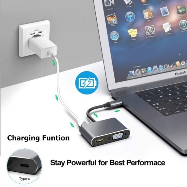 USB- C to HDMI 4K VGA USB C 3.0 Hub - Image 3