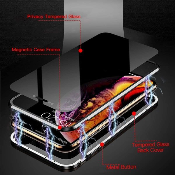Sekretess magnetfodral till iPhone 11  |silver - Image 3
