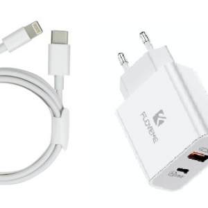 1m USB  typ C till ligthing-laddningskabel +18W laddare