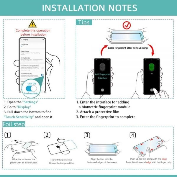 (2-pack ) Galaxy S21plus skärmskydd 9H hårdhet / fingeravtryck - Image 7