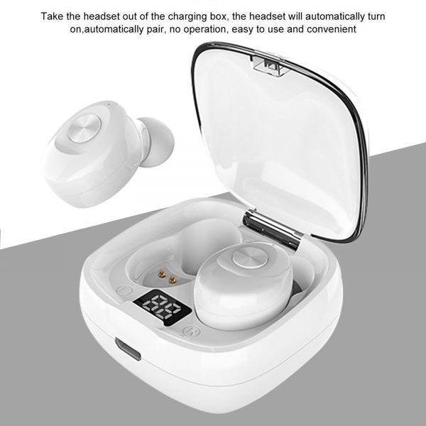 Xg8-tws Bluetooth-hörlurar med lång batteritid svart - Image 2