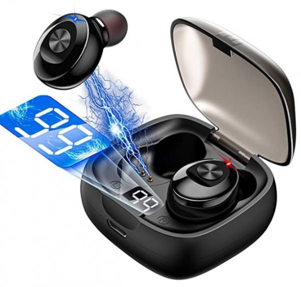 Xg8-tws Bluetooth-hörlurar med lång batteritid svart