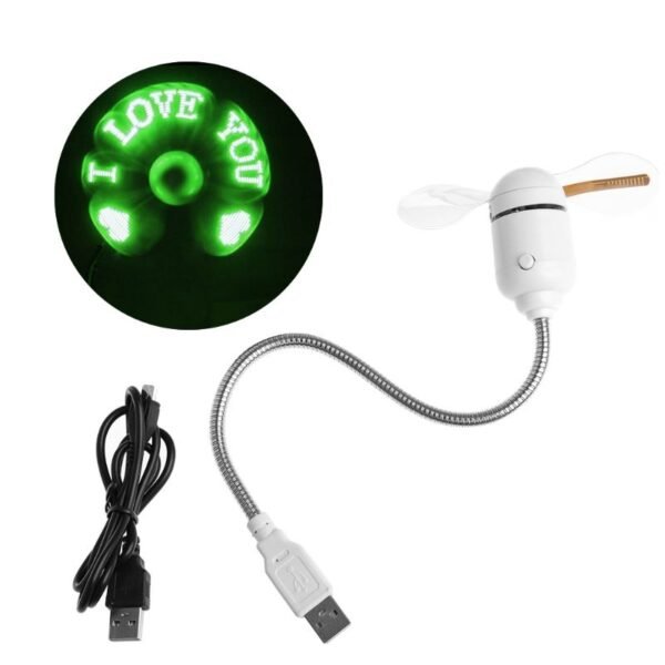 USB  fläktkylning med USB LED-lampa - Image 2