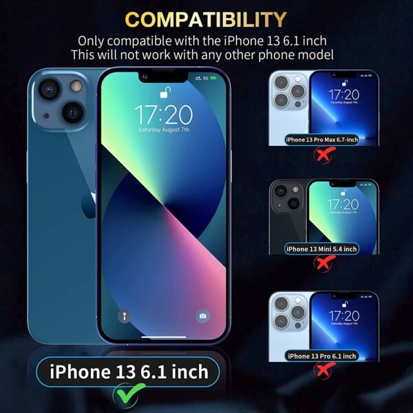 [3+3] 3-pack skärmskydd och kameraskydd för iphone 13 pro max - Image 2