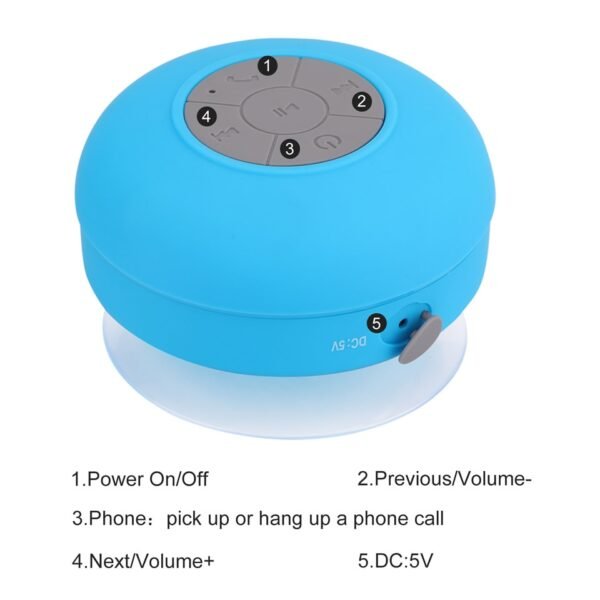 vattentäta Bluetooth  duschhögtalare |grön - Image 6
