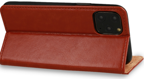 äkta italienskt läder för iphone 11 pro max brun - Image 6