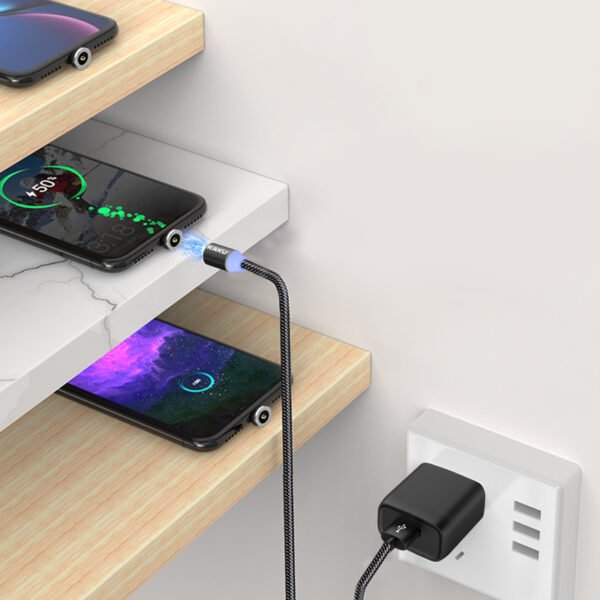 usb-c magnet laddare svart - Image 5