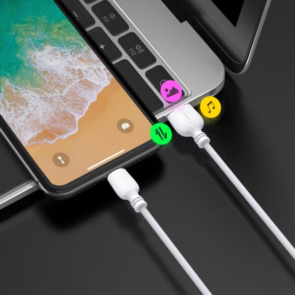 2 st super kvalitet 1m usb-c laddarekabel vit - Image 3