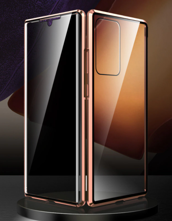 Sekretessskydd metallfodrall tillSamsung S10  guld
