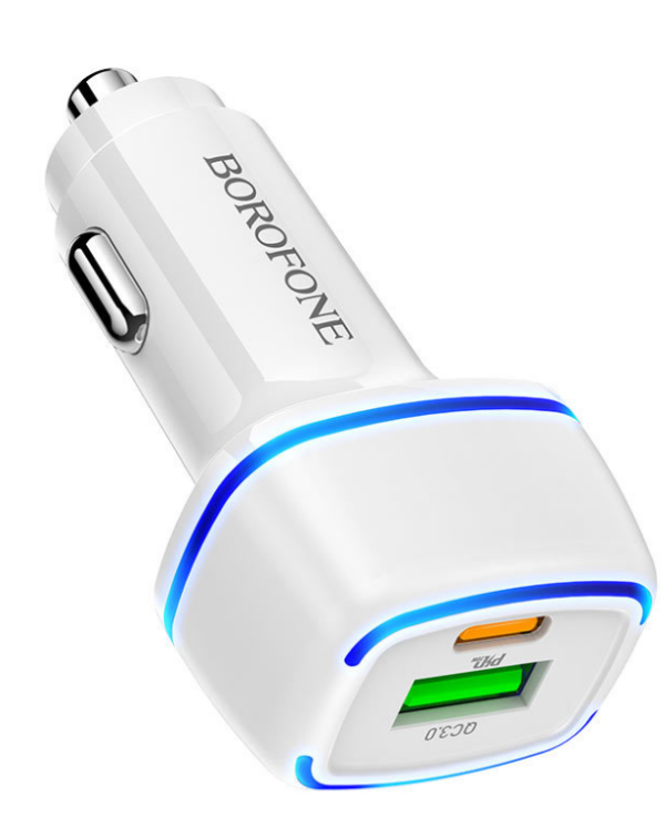 Snabb Billaddare USB C med iphone kabel vit - Image 2