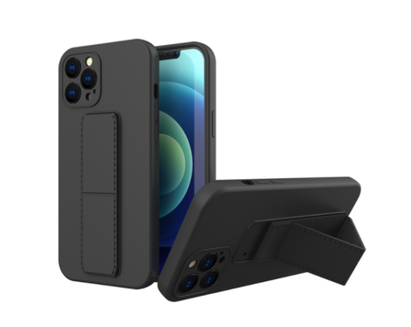 fodral med handrem för iphone 13 mini svart