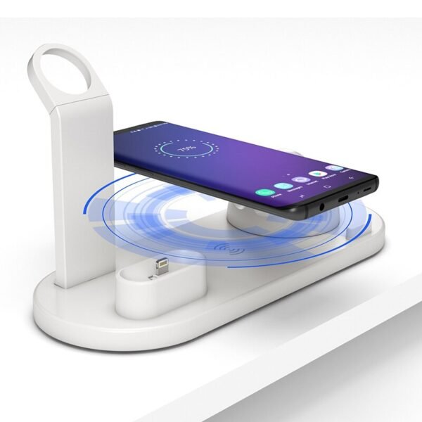 3 i 1 trådlös laddare för Apple och Android svart - Image 5