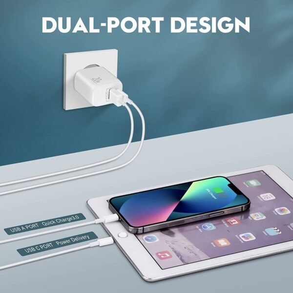 snabb iphone dual- laddare med 2 kablar - Image 5