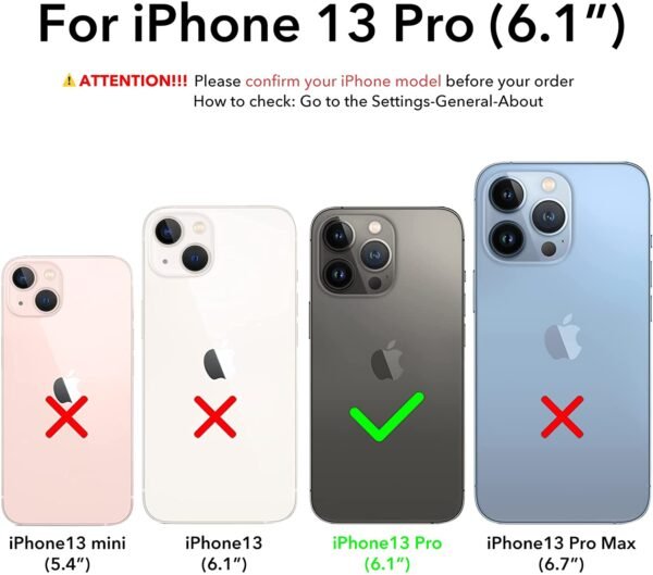 svart gummifodra för iphone 13 pro - Image 2