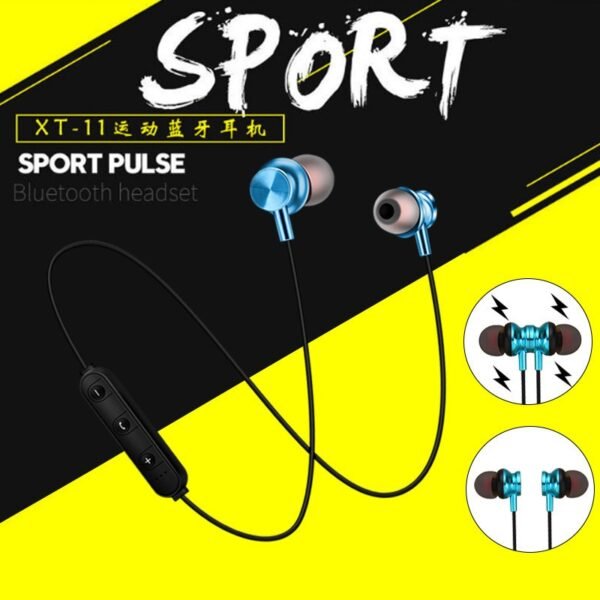 Sportmagnet trådlösa hörlurar silver - Image 5