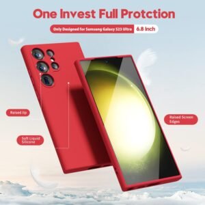 Tunt fodral  för Samsung Galaxy S23 ultra röd