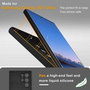 Tunt fodral för Samsung Galaxy S23 ultra svart
