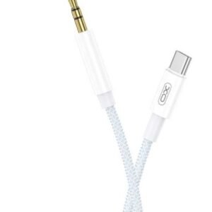 XO kabel ljud NB-R211B USB-C - uttag 3,5 mm 1,0 m vit