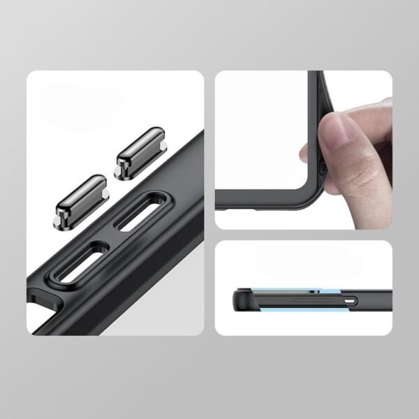 Baksilikon fodral  för iPhone 15 Plus blå - Image 3