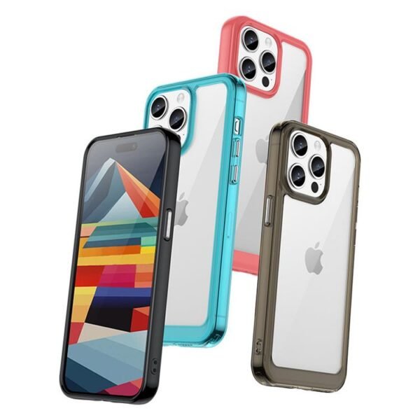 Baksilikon fodral  för iPhone 15 Plus blå - Image 5