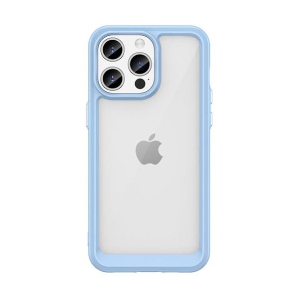 Baksilikon fodral  för iPhone 15 Plus blå