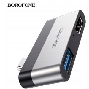USB-hubb Borofone DH2, aluminium, Type-C till HDMI,