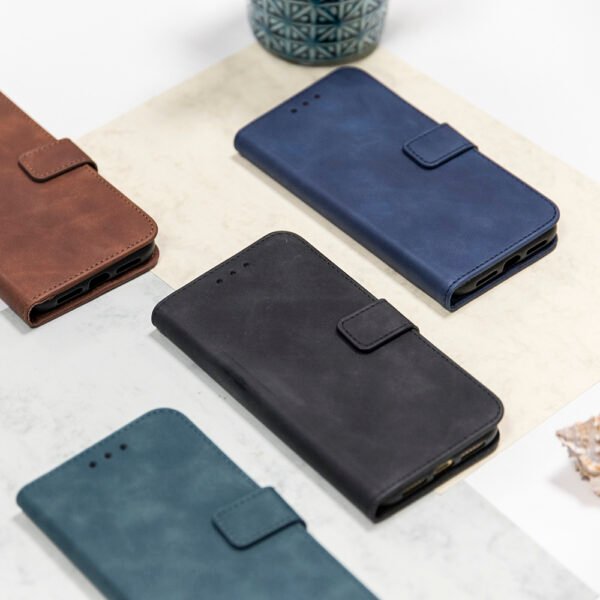Smart Velvet-fodral för iPhone 14 plus 6,7" blå - Image 3