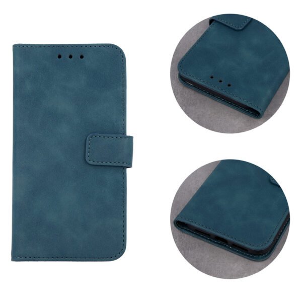 Smart Velvet-fodral för iPhone 14 pro 6,1" blågrön - Image 5