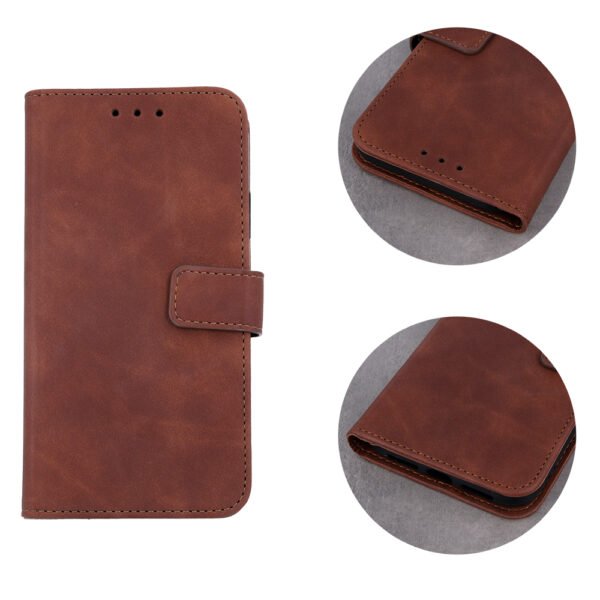 Smart Velvet-fodral för iPhone 14 pro 6,7" brunt