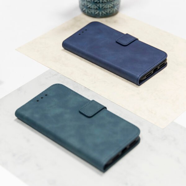 Smart Velvet-fodral för iPhone 14 plus 6,7" blå - Image 8