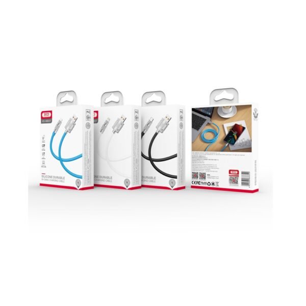 XO-kabel NB227 USB - USB-C 1,2 m 6A blå - Image 2