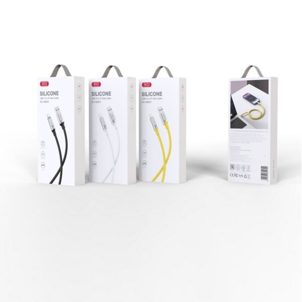 XO kabel NB251 USB - Lightning 1,0 m 6A gul - Image 2