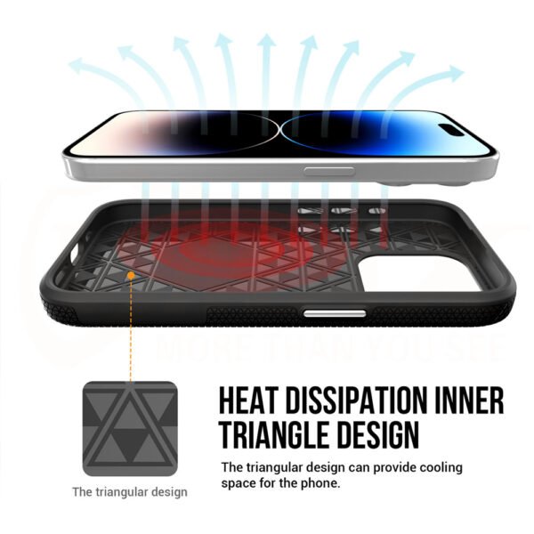 Vmax Triangle Fodral överlägg för Samsung Galaxy A15 4G / 5G svart - Image 2