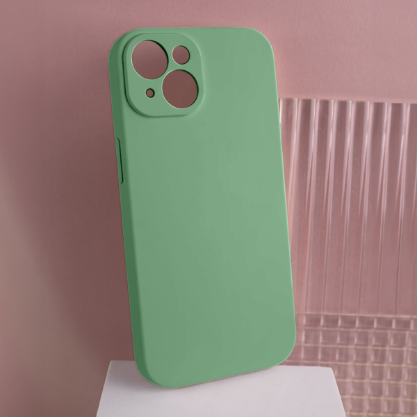 Solid silikonfodral för Samsung Galaxy A15 4G / A15 5G ljusgrön - Image 7