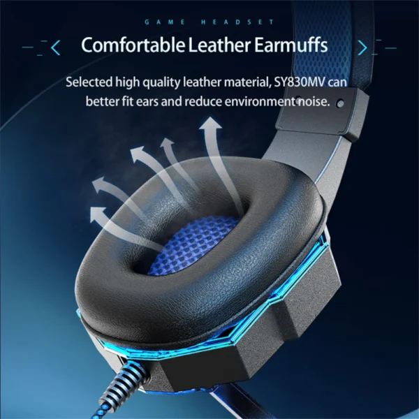 Spelheadset för dator/PS4 blå - Image 5