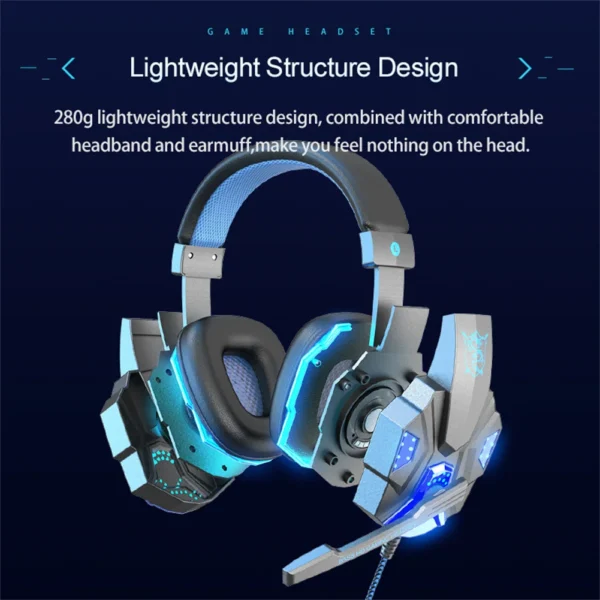 Spelheadset för dator/PS4 blå - Image 6