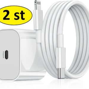 2 st snabbladdare för iphone11/12/13/14 med  2 m kabel
