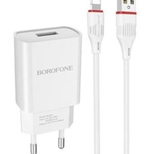 Borofone BA20A vägladdare med 1 m iphone kabel