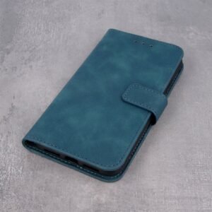 Fodral Smart Velvet Book iPhone 13 - Mörkgrön grön