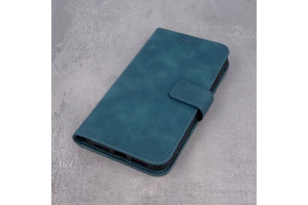 Fodral Smart Velvet Book iPhone 13 - Mörkgrön grön
